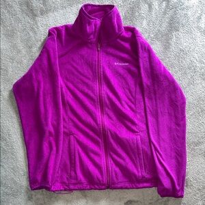 Columbia Women's Bright Magenta Full-Zip Fleece Jacket